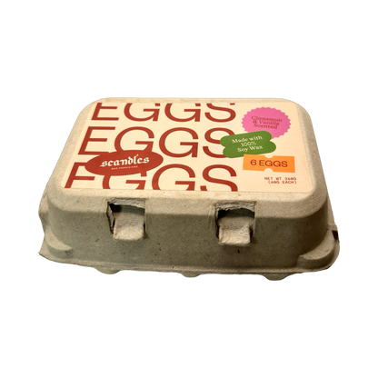 Egg Candles - 6 Pack Box Candles Scandles