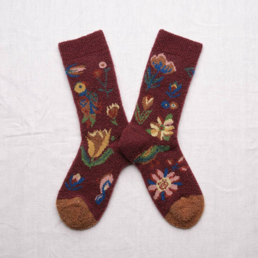 Mousse Flowers & Birds Socks Socks Bonne Maison