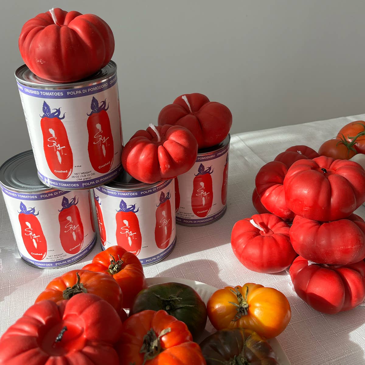 Heirloom Tomato Candles - Red Candles Scandles