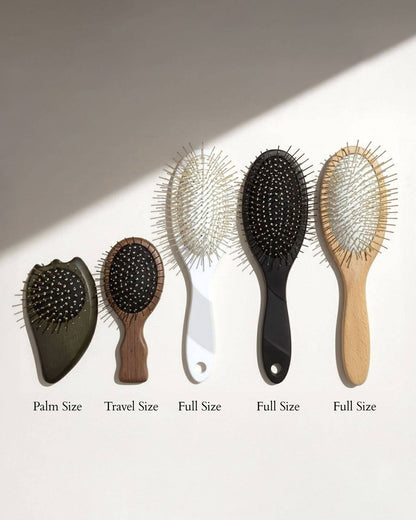 Large Gua Sha Brush: Classic Beechwood Snow Fox Skincare