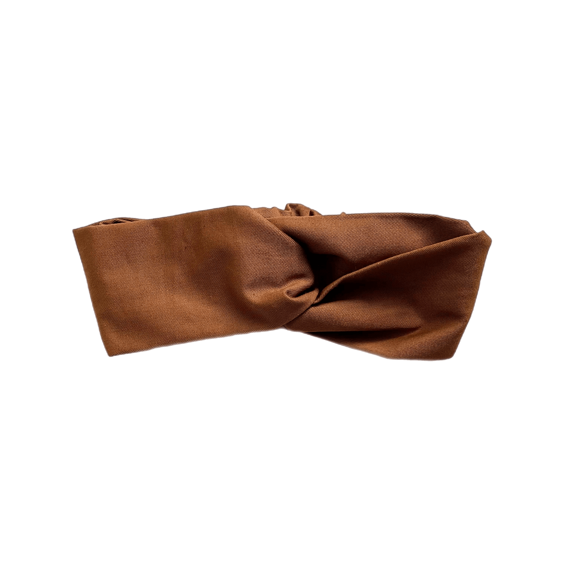 Solid Twist Headband Accessories CHRISTINE ALCALAY Cigar Twill  