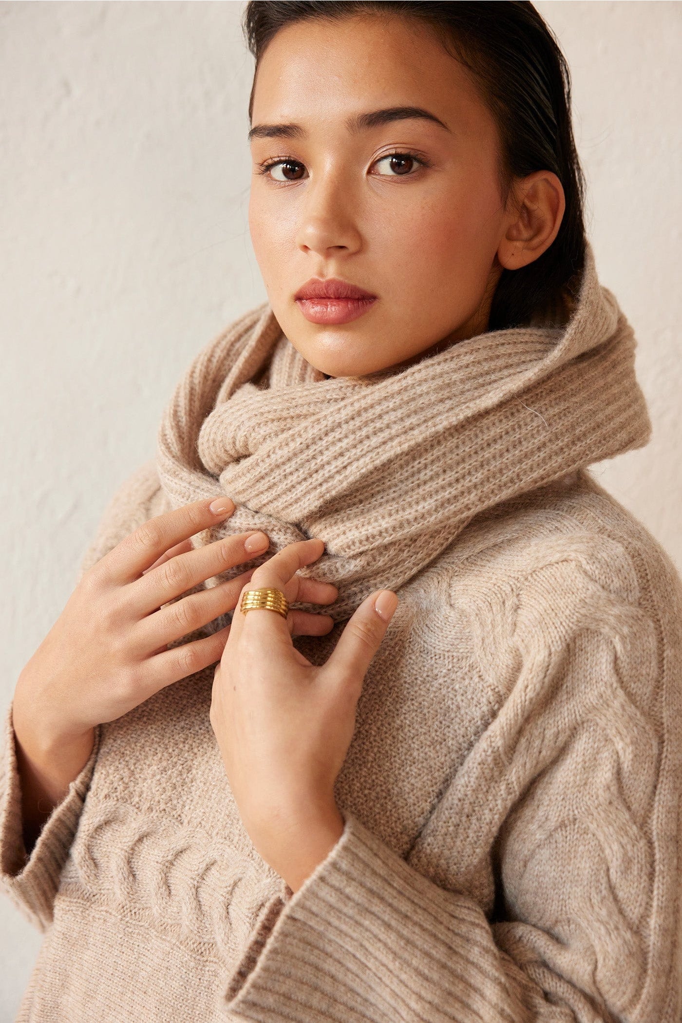 Infinity Scarf in Alpaca Wool Blend Accessories CHRISTINE ALCALAY   