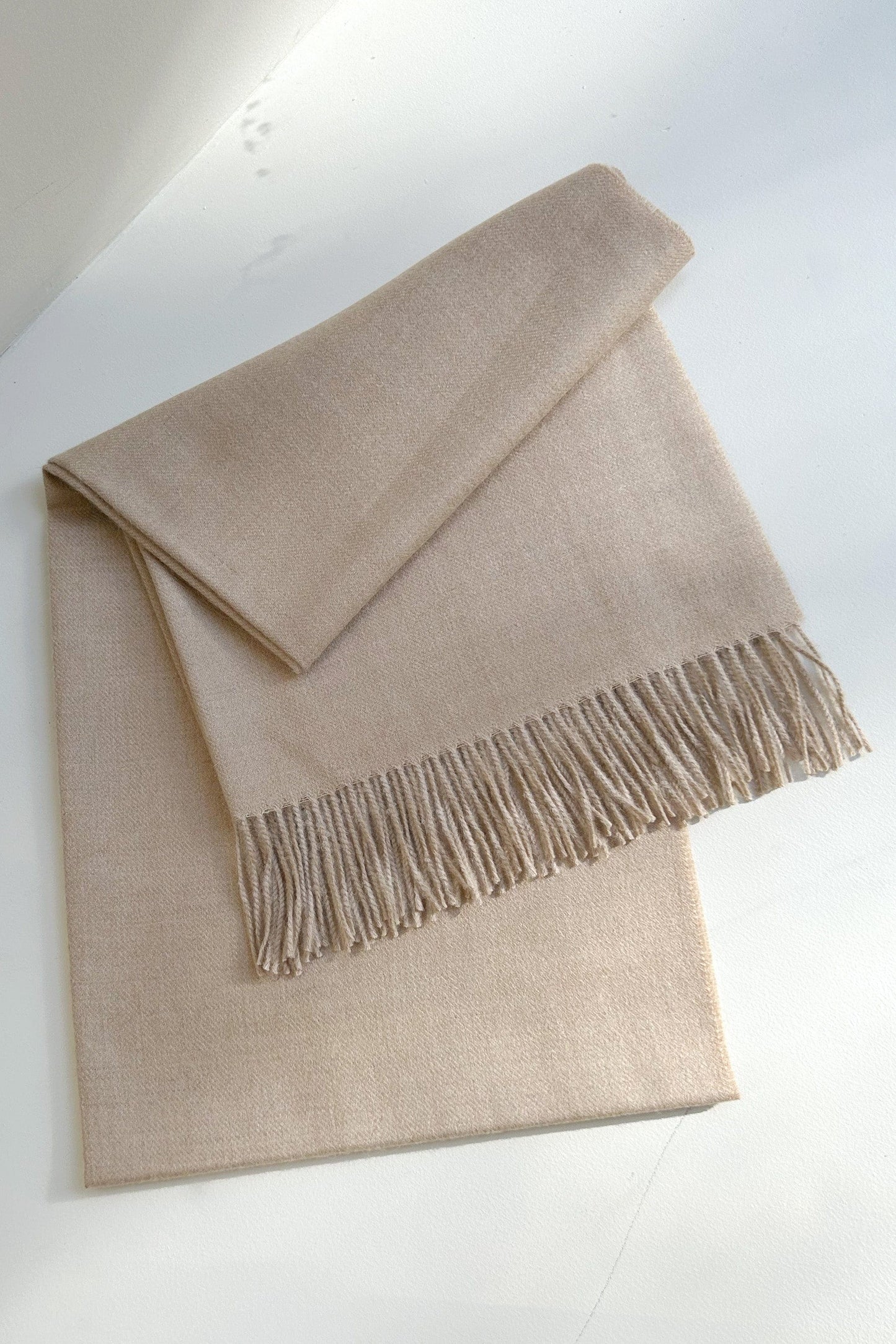 Baby Alpaca Large Scarf Accessories CHRISTINE ALCALAY Oat  
