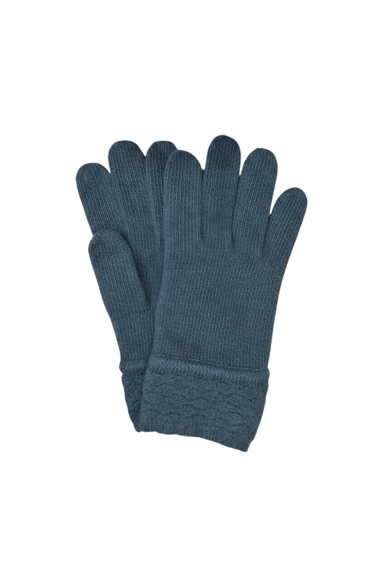 Cashmere Tech Gloves with Stitched Cuff Accessories CHRISTINE ALCALAY Teal