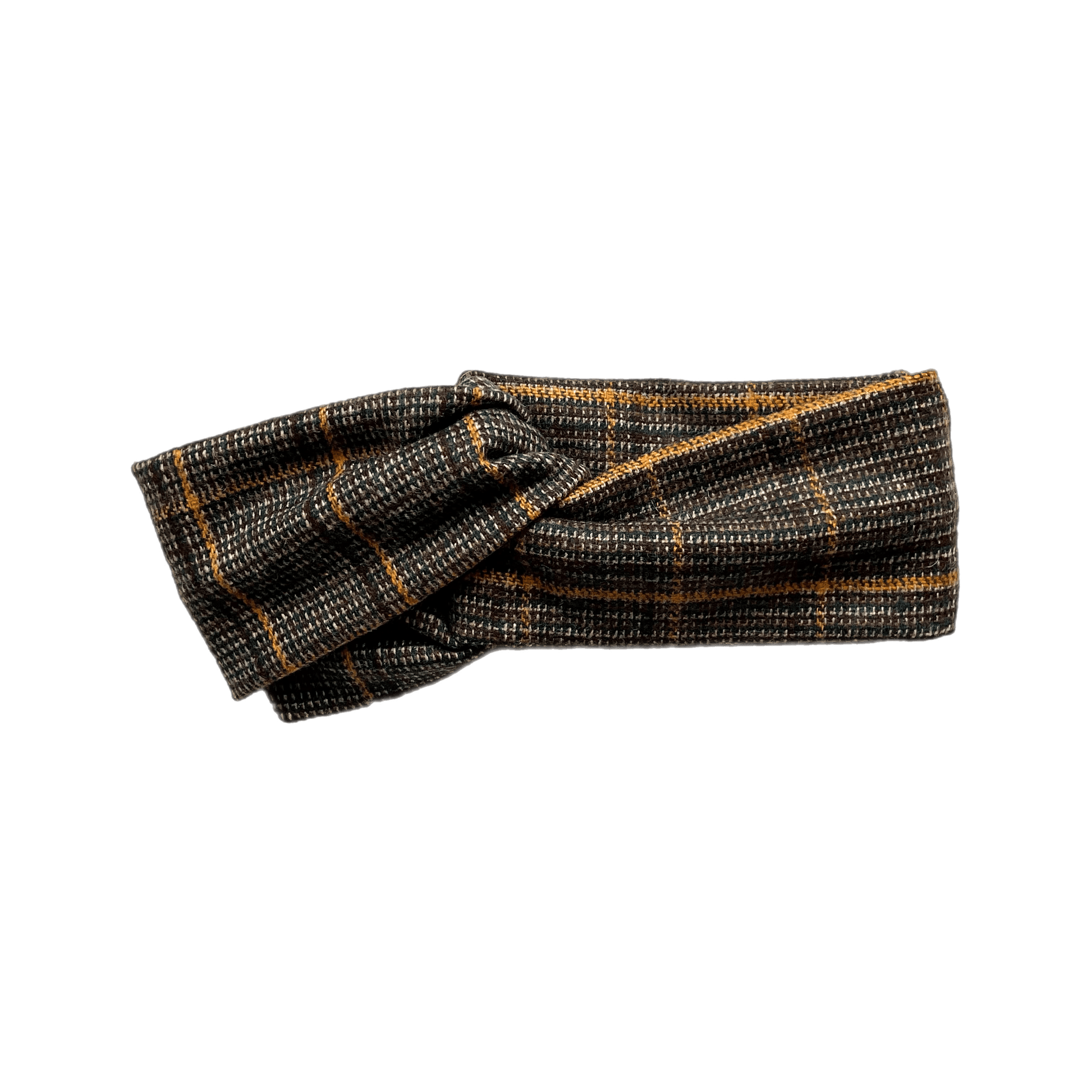 Patterned Twist Headband Accessories CHRISTINE ALCALAY Toffee Plaid  