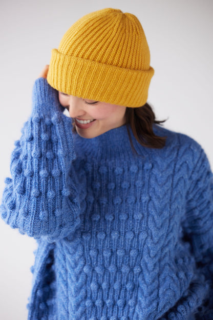 Lofted Beanie in Alpaca Wool Blend Beanies CHRISTINE ALCALAY Sun One Size