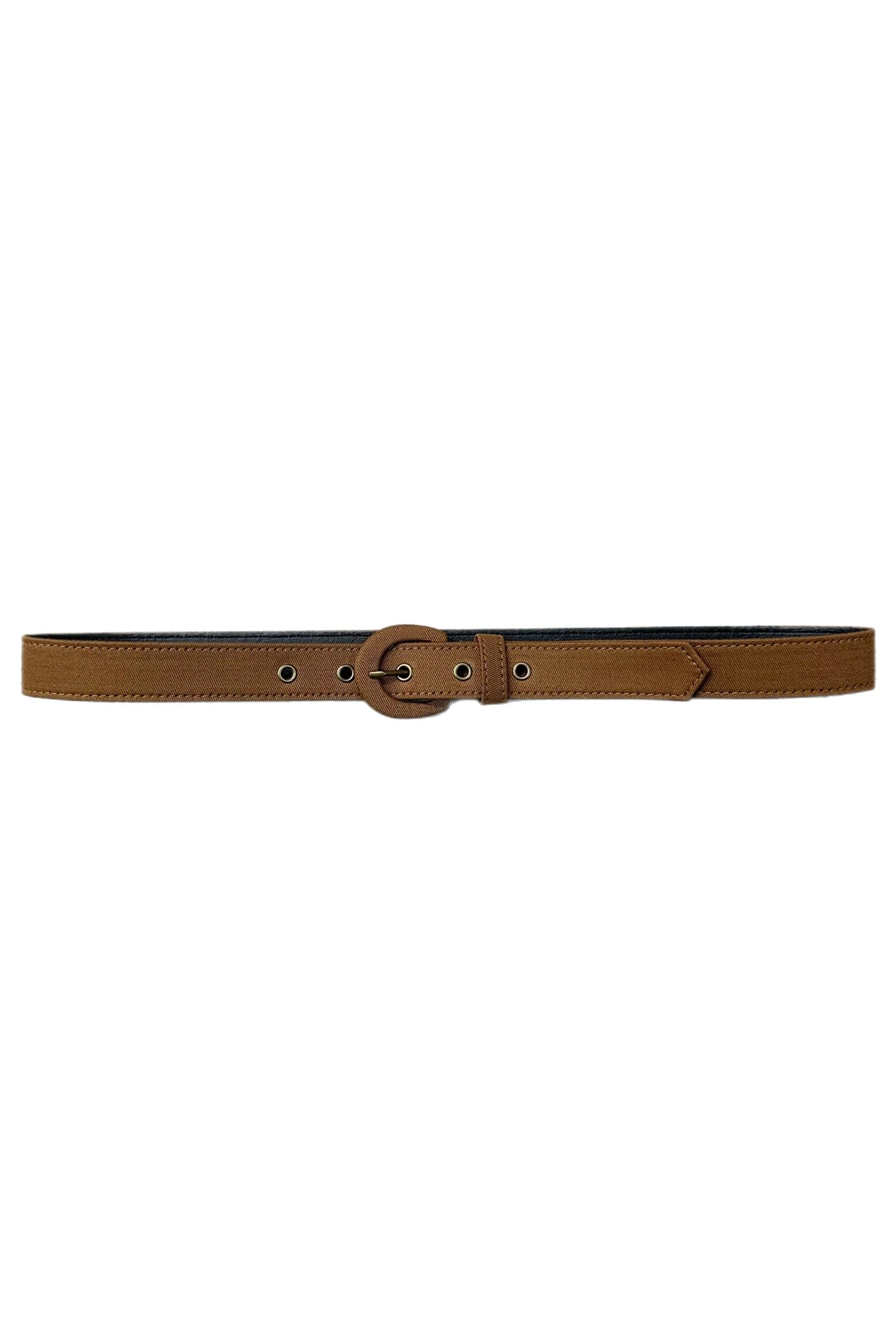 Cotton Fabric Belts Belts CHRISTINE ALCALAY Cigar (Cotton Twill) Extra Small