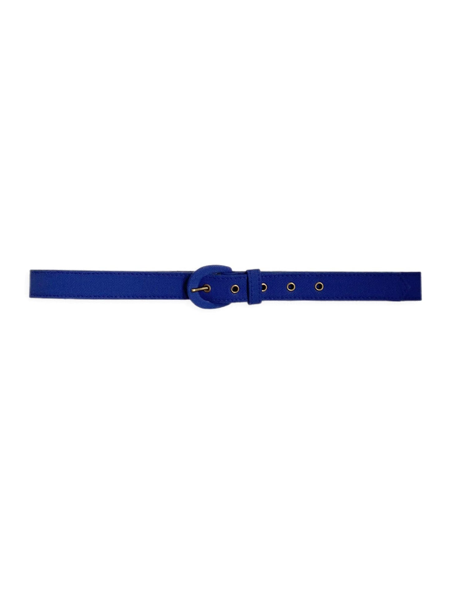 Narrow Belt for Nature vs Nurture Collection Belts CHRISTINE ALCALAY Cobalt (Cotton Twill) Extra Small 
