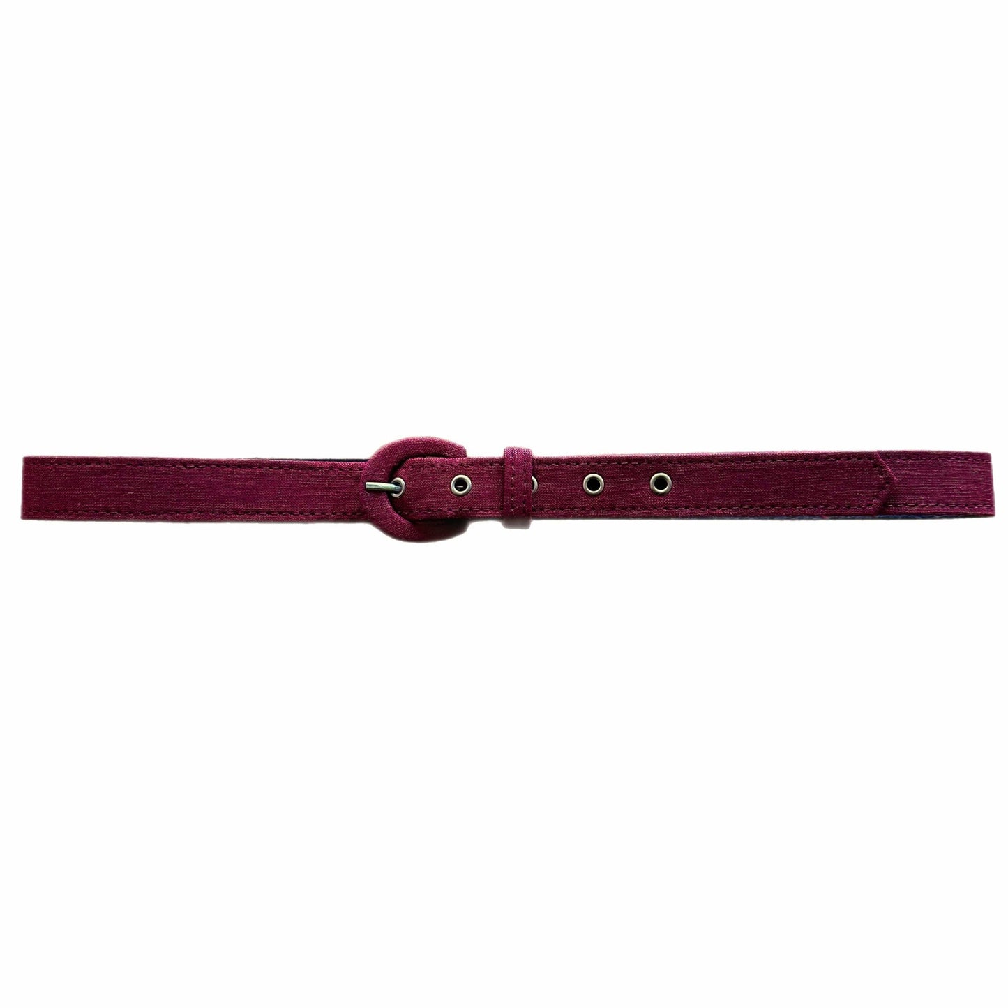 Narrow Belt for Forager Collection Belts CHRISTINE ALCALAY Cranberry Linen Extra Small 