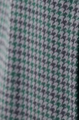 Christine Alcalay Narrow Pattern Fabric Belts Belts CHRISTINE ALCALAY Evergreen Houndstooth Wool Extra small