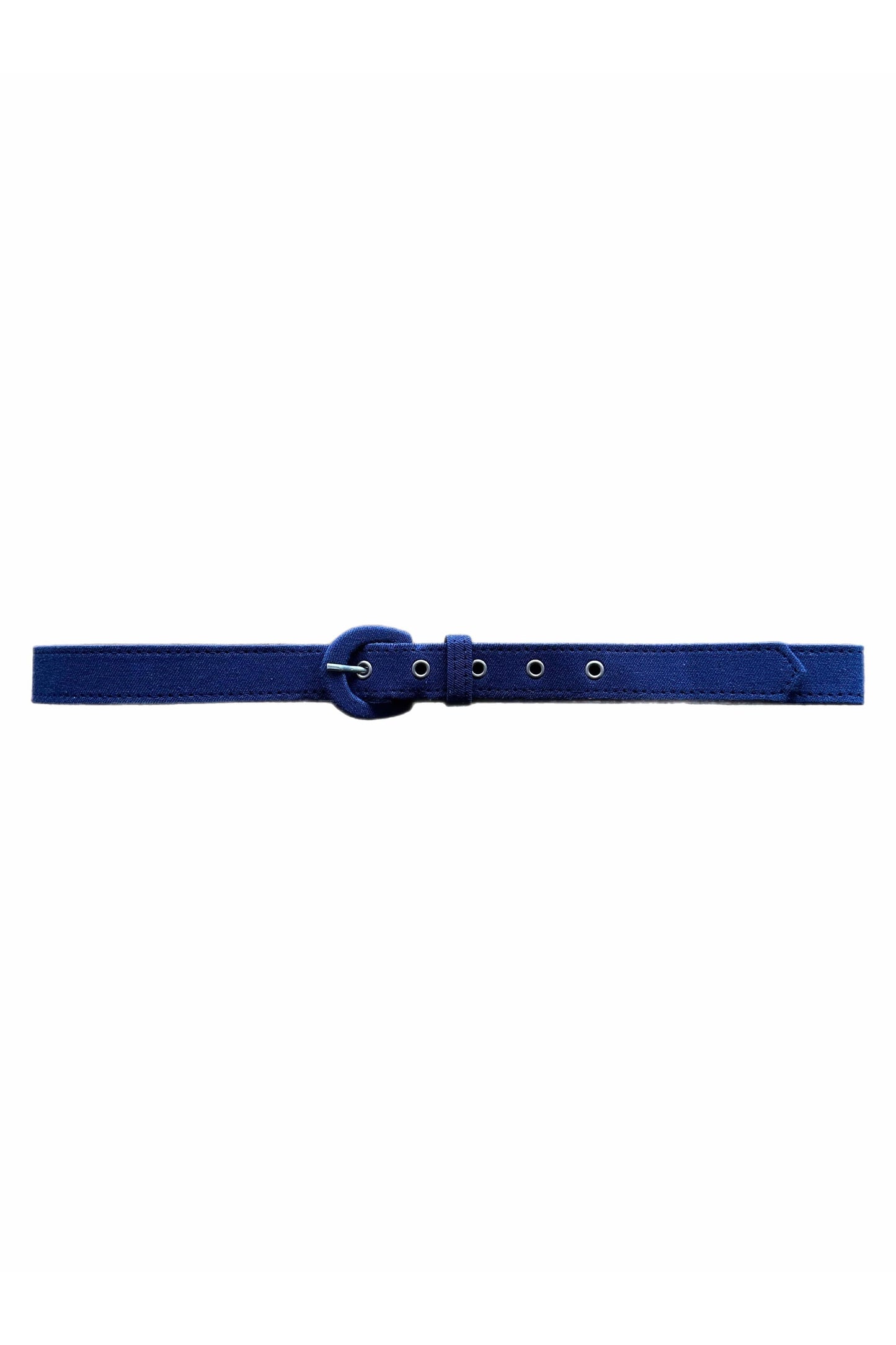 Christine Alcalay Narrow Solid Fabric Belts Belts CHRISTINE ALCALAY Hemp Denim Extra small