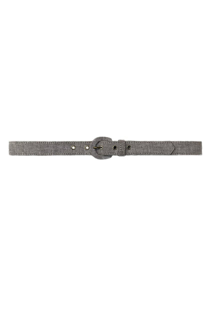 Christine Alcalay Narrow Pattern Fabric Belts Belts CHRISTINE ALCALAY Herringbone Cotton Extra small