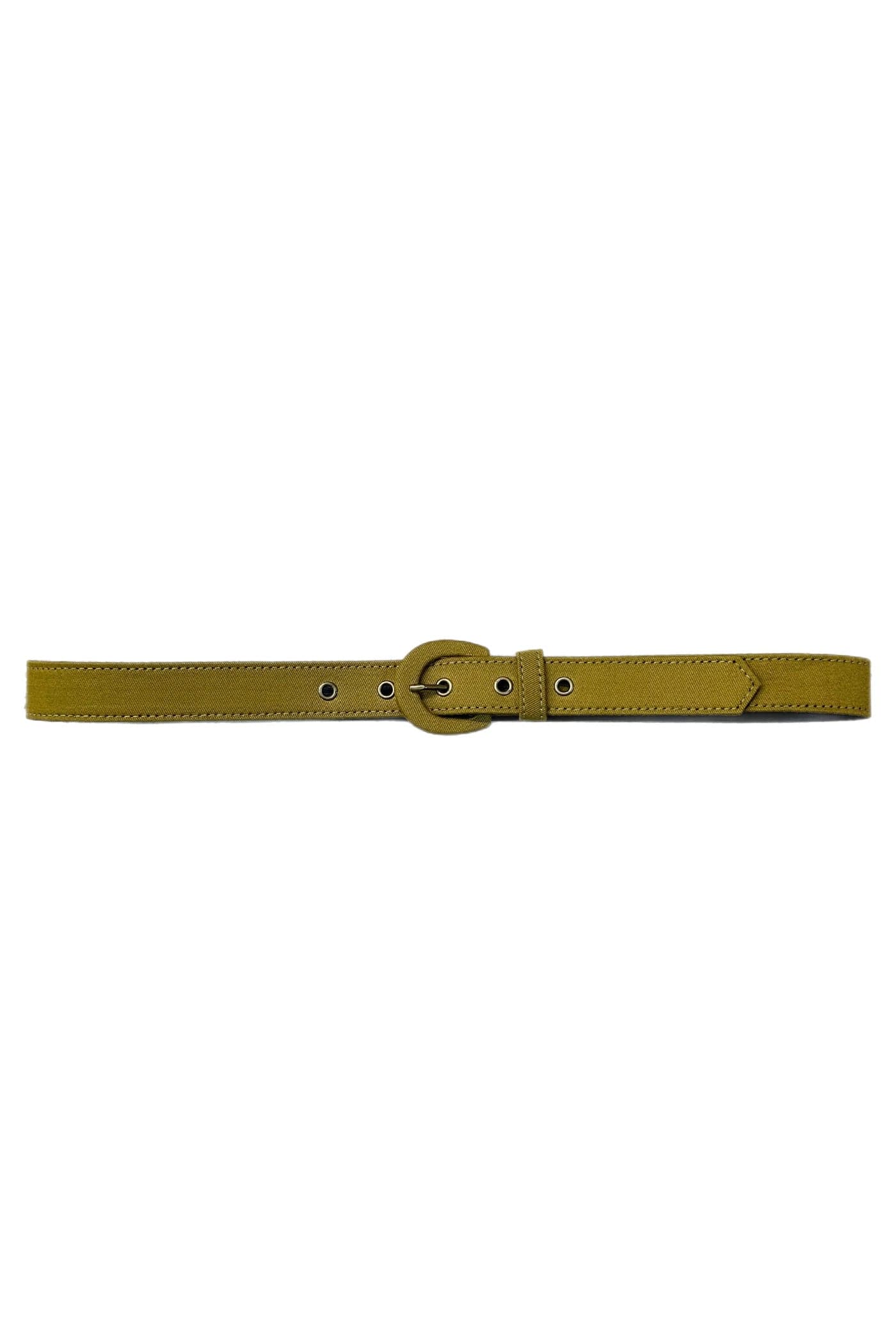Christine Alcalay Narrow Solid Fabric Belts Belts CHRISTINE ALCALAY Lentil Cotton Twill Extra small