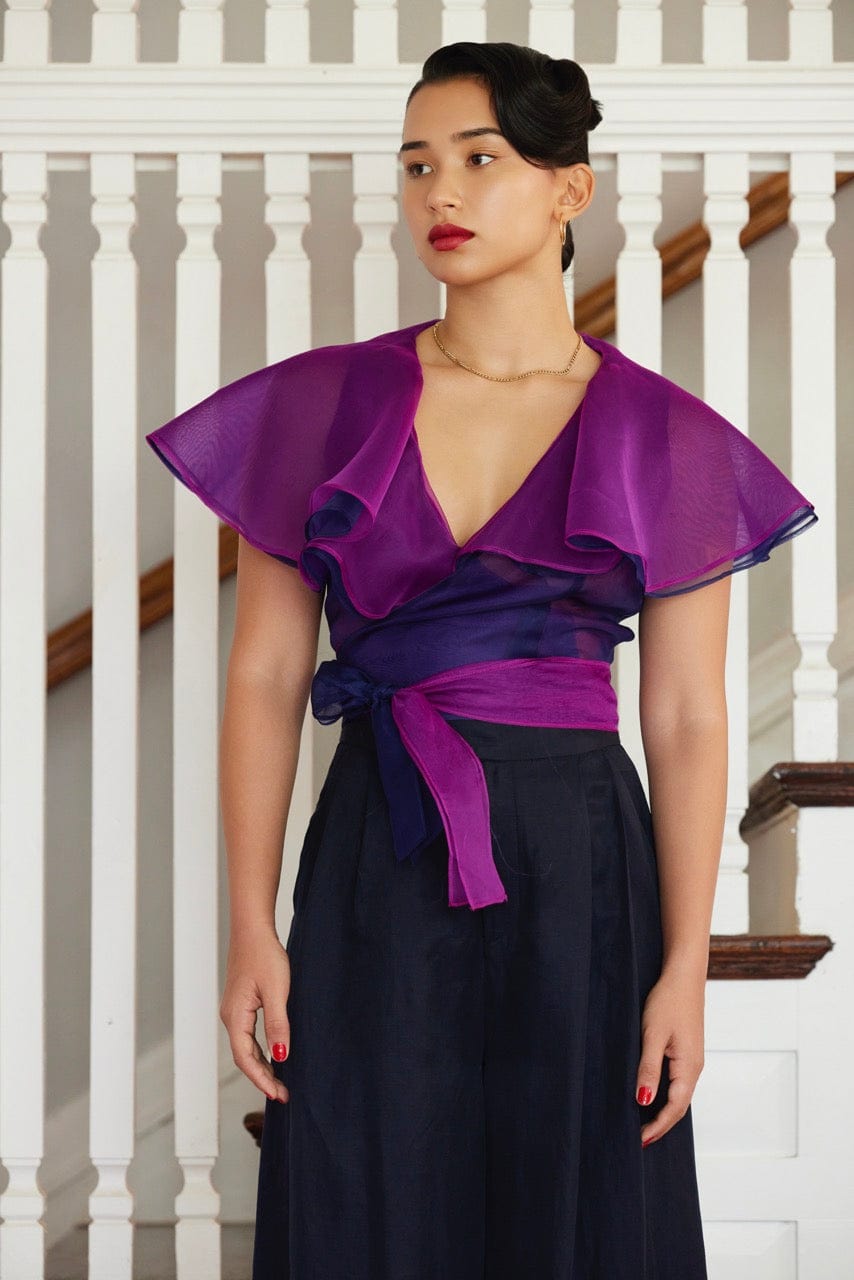 Aurelia Blouse in Silk Organza Blouse CHRISTINE ALCALAY   