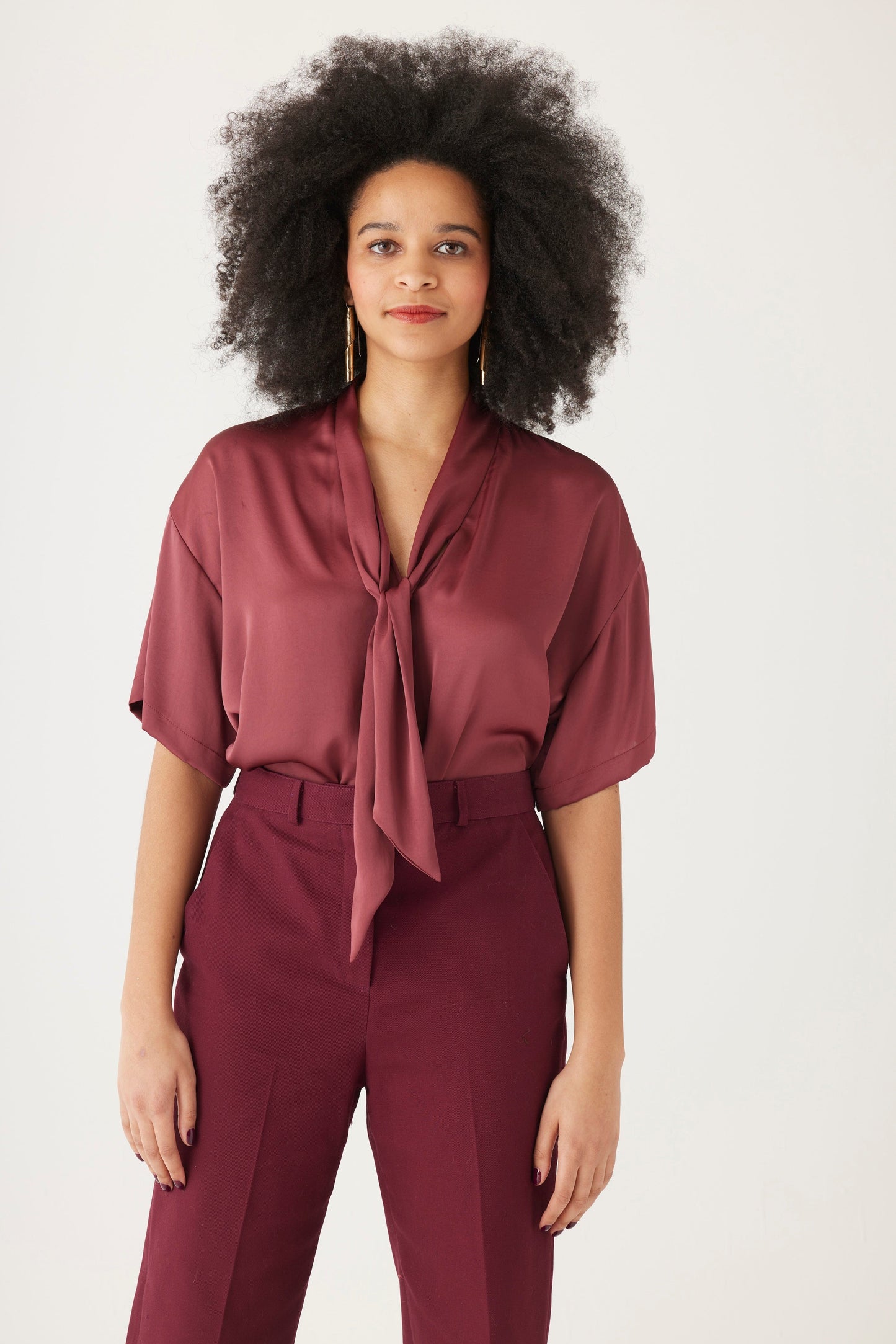 Betty Blouse in Japanese Charmeuse Blouse CHRISTINE ALCALAY   