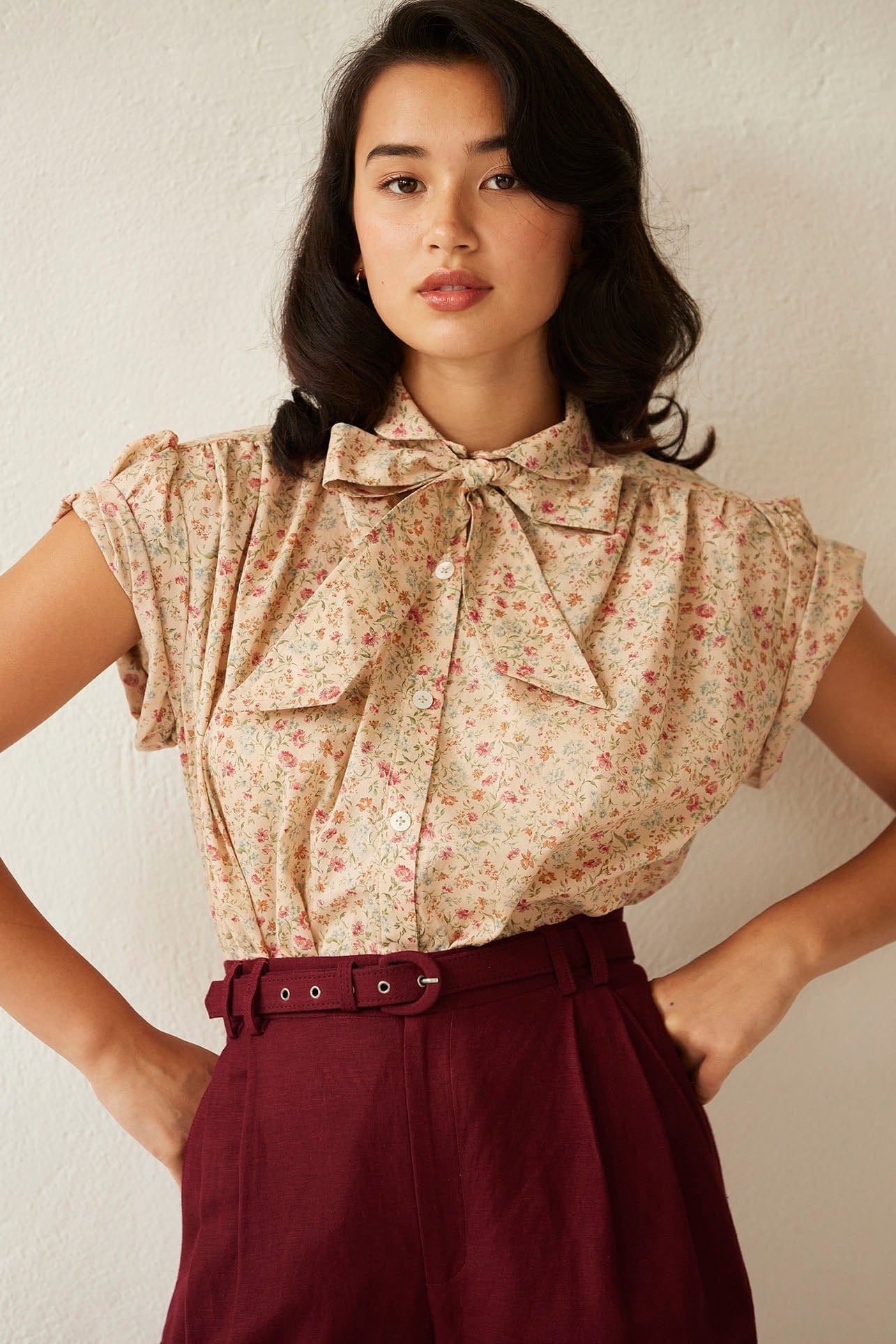 Georgina Blouse In Cotton Floral Blouses CHRISTINE ALCALAY   