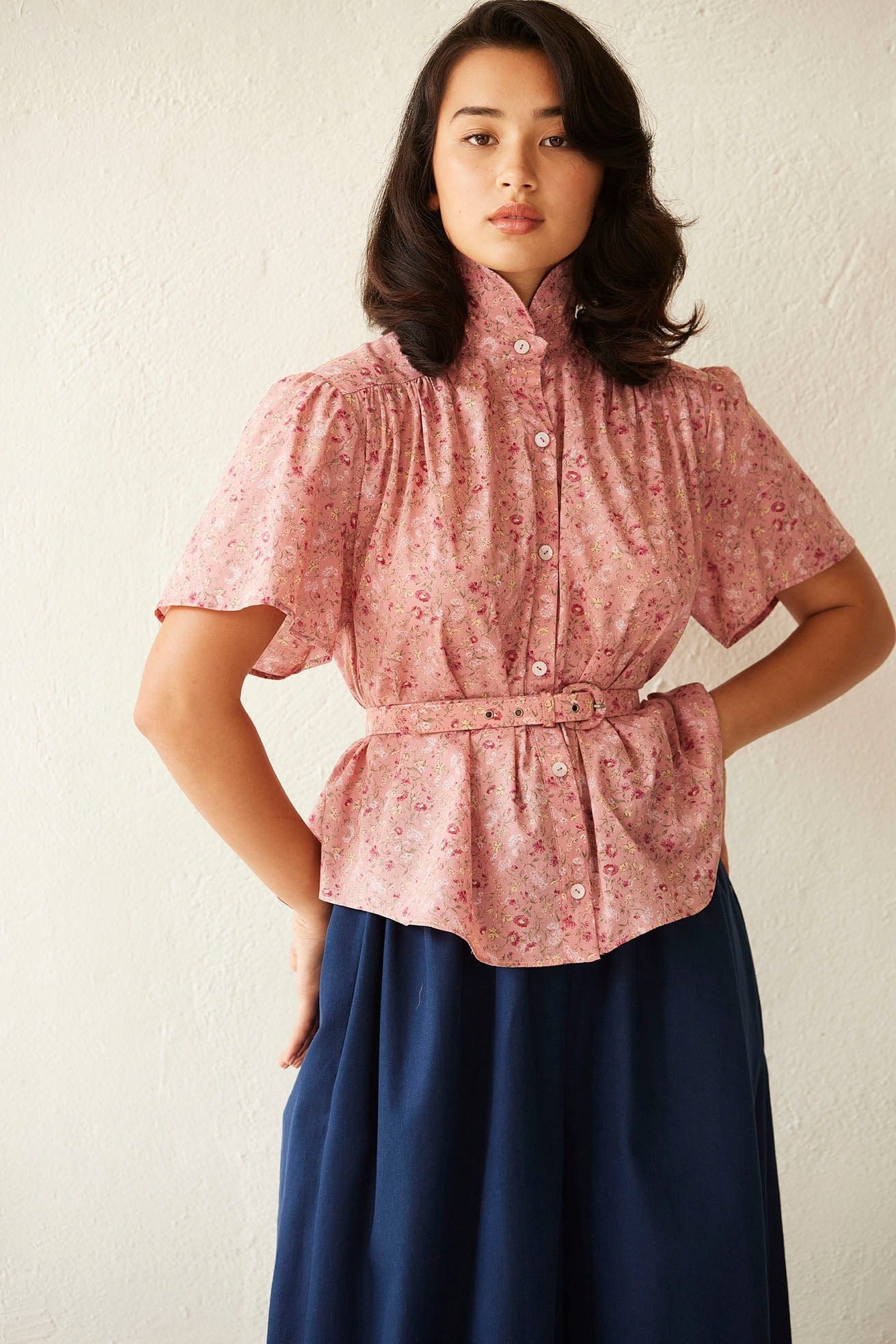 Georgina Blouse In Cotton Floral Blouses CHRISTINE ALCALAY   