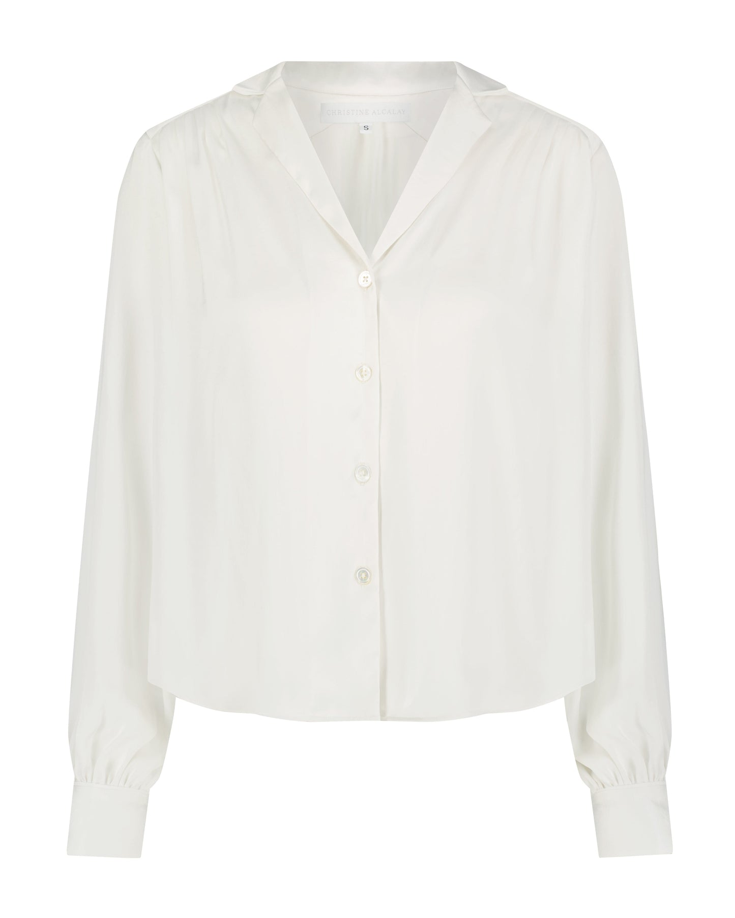 Rose Blouse in Japanese Charmeuse Blouses CHRISTINE ALCALAY   