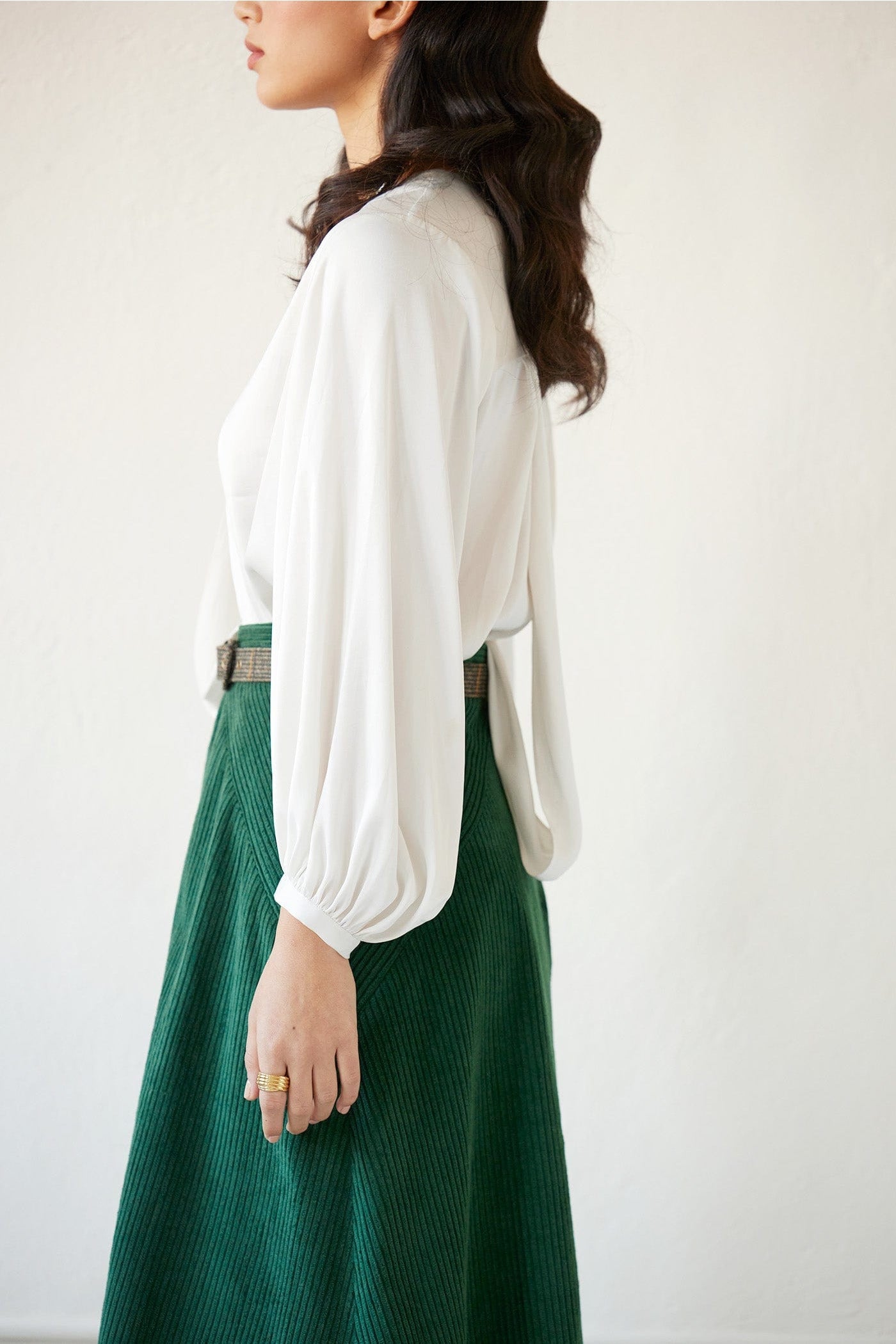 Trish Blouse in Japanese Charmeuse Blouses CHRISTINE ALCALAY   