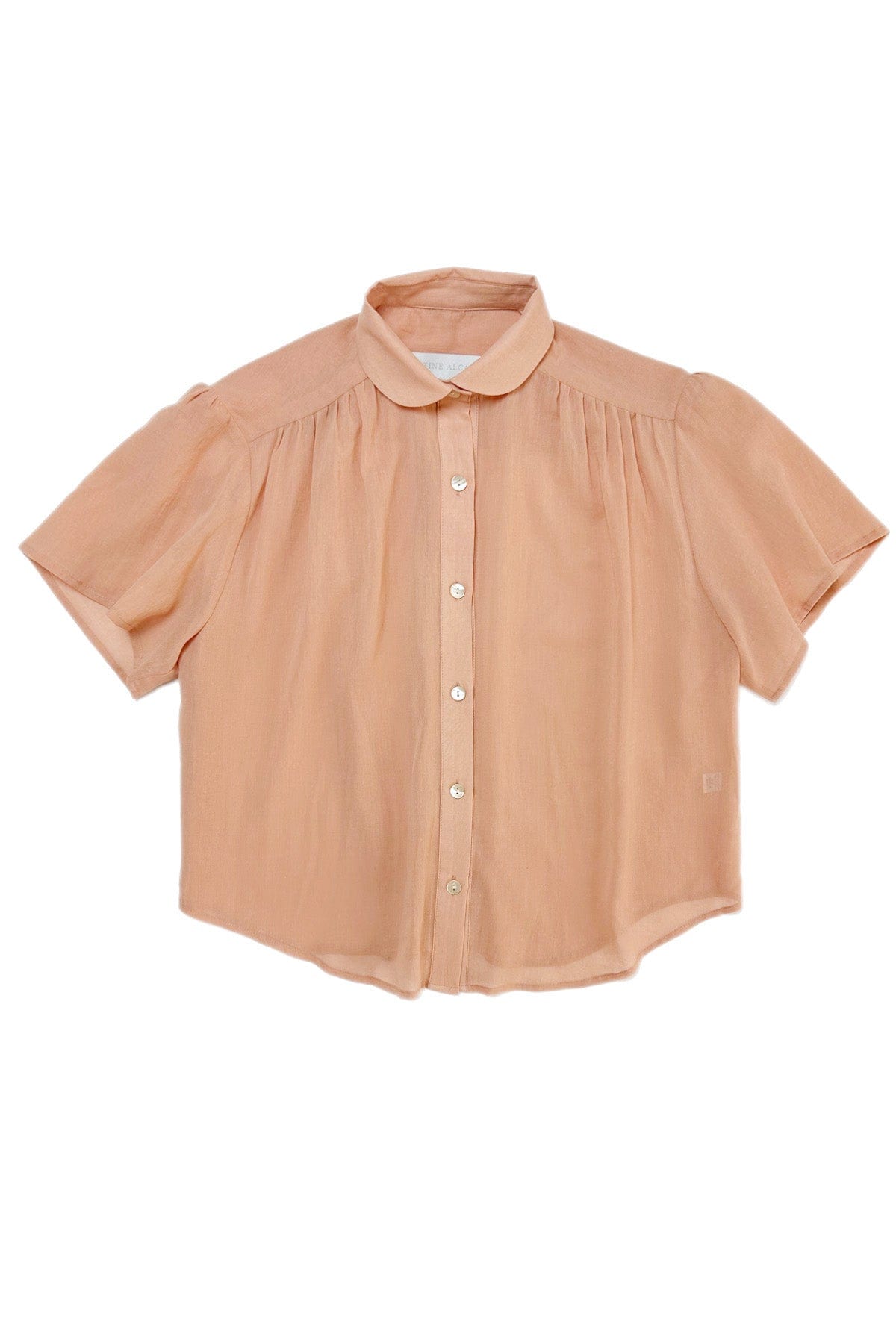 Georgina Blouse in Cotton Chiffon Blouses CHRISTINE ALCALAY Vintage Rose Extra Small 