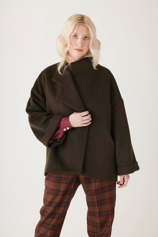 Carrie Coat in Wool Blend Coats CHRISTINE ALCALAY   