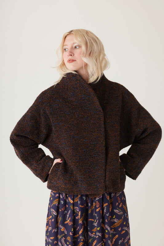 Jacquie Jacket in Boucle Wool Coat CHRISTINE ALCALAY   