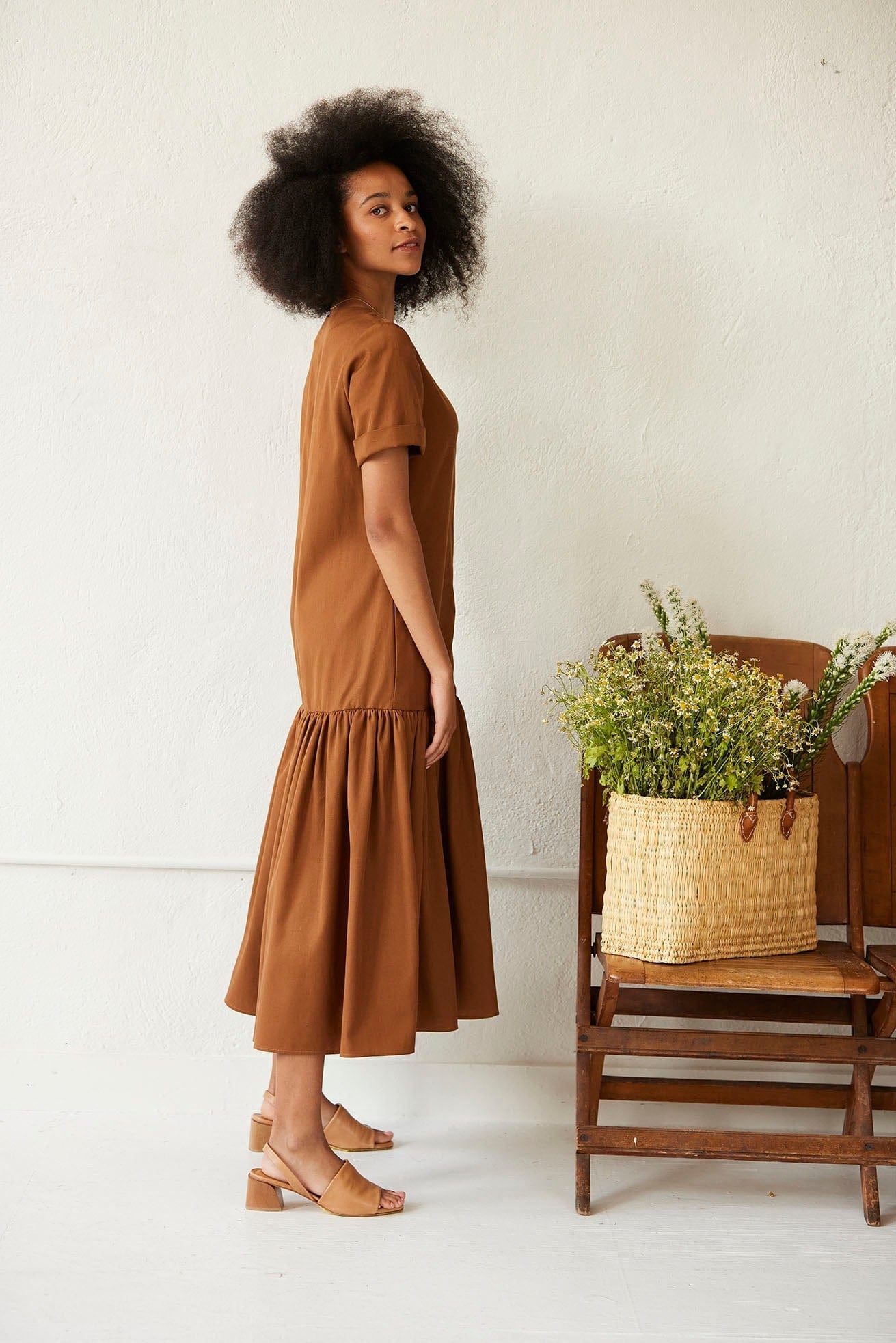 Aly Dress in Tencel Cotton Dresses CHRISTINE ALCALAY   
