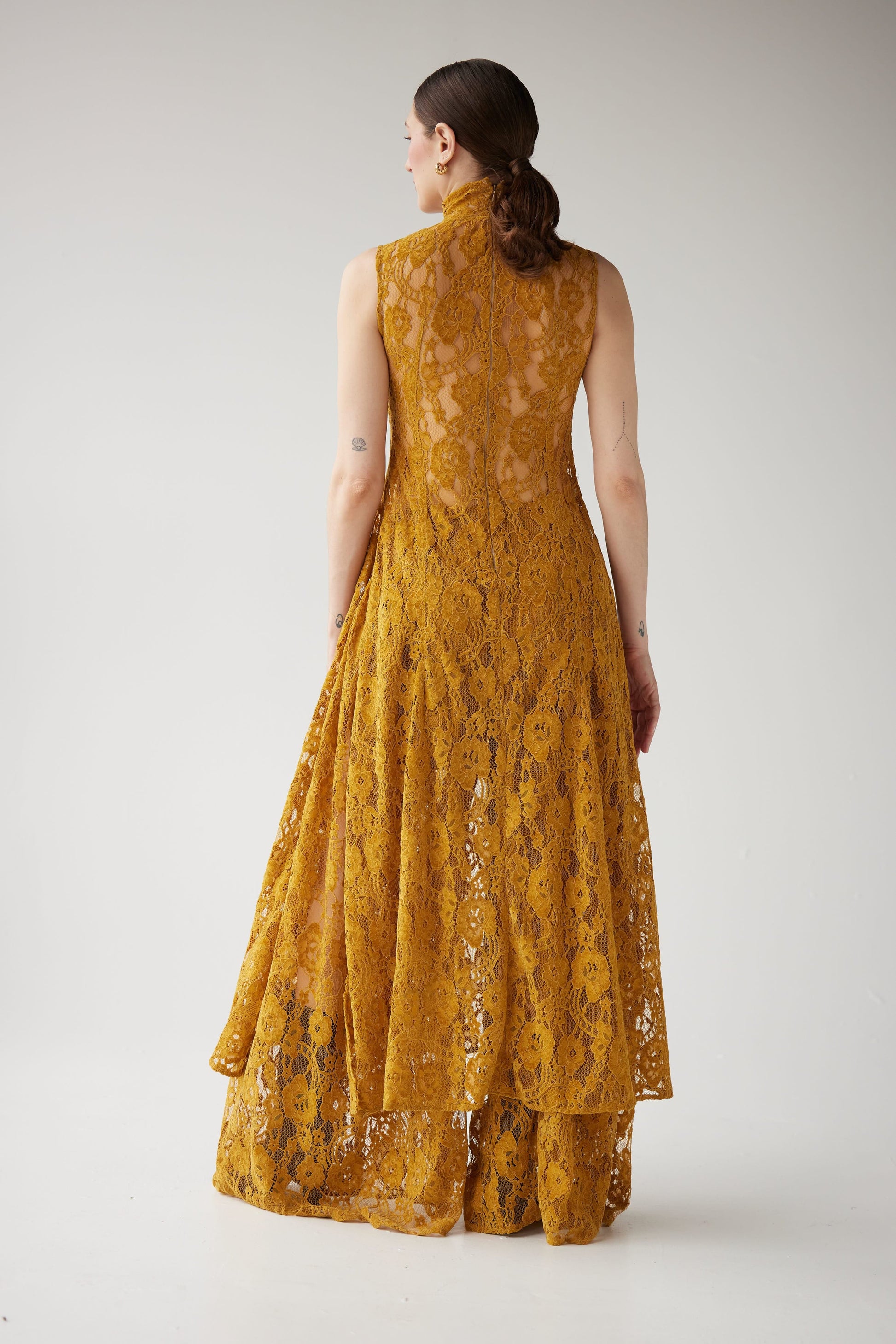 Eurie Dress in Lace, Goldenrod / Small Eurie Dress in Lace, Goldenrod / Small