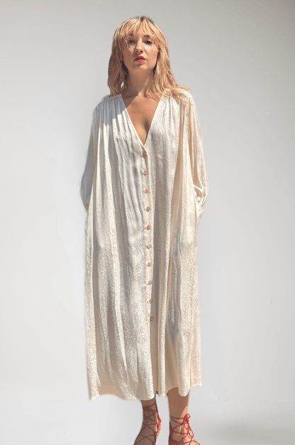 Farrah Dress in Leopard Jacquard Dresses CHRISTINE ALCALAY