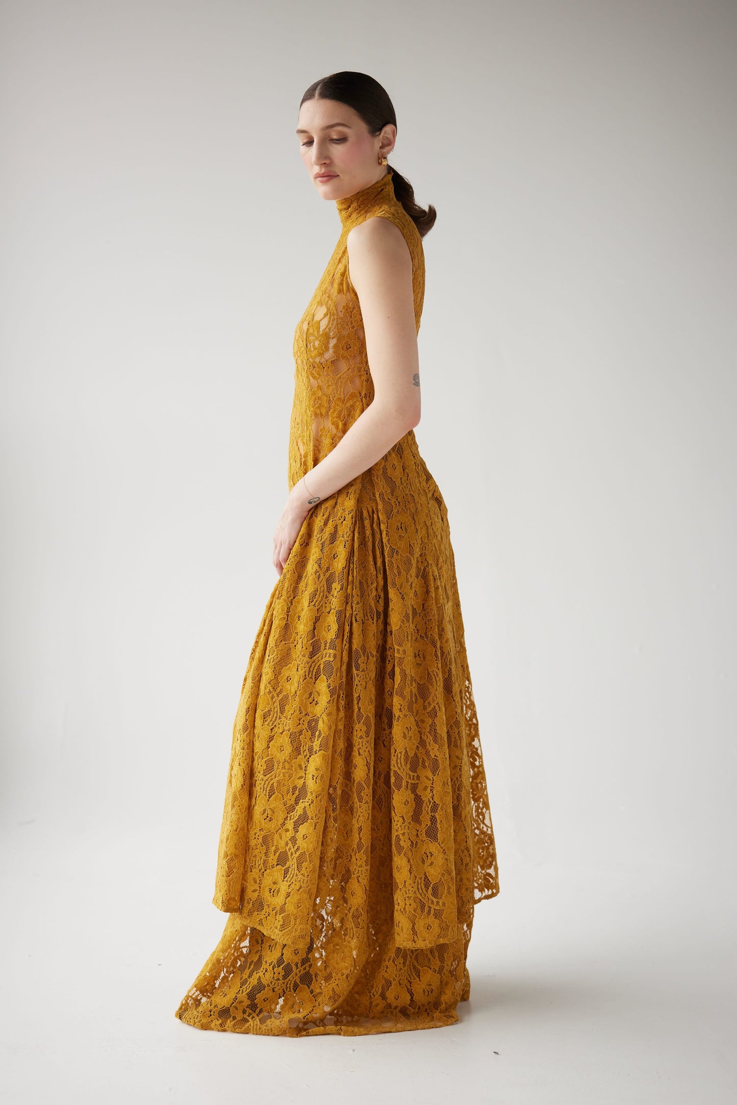 Eurie Dress in Lace, Goldenrod / Small Eurie Dress in Lace, Goldenrod / Small