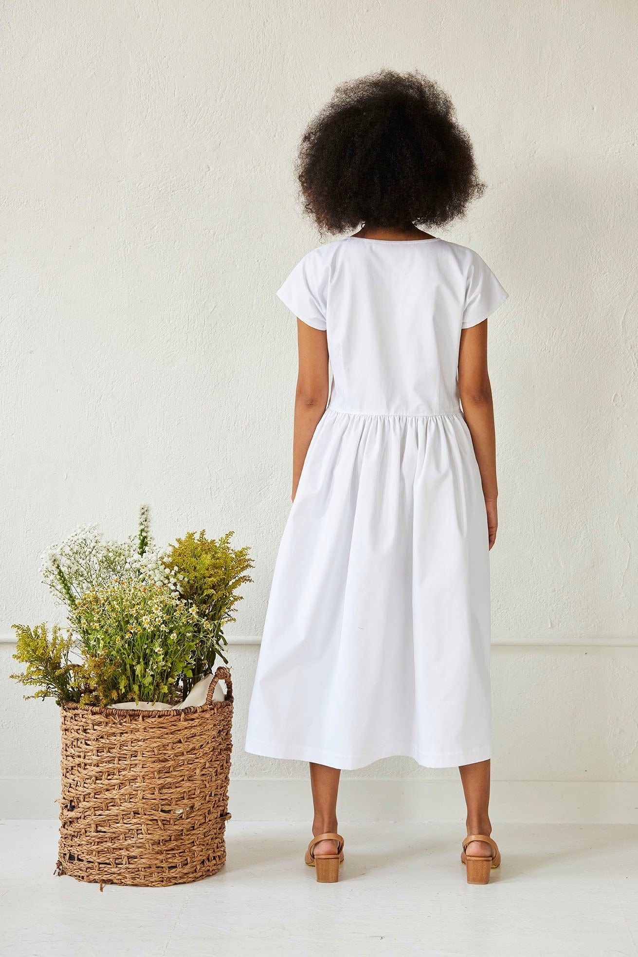 Hannah Dress in Cotton Twill Dresses CHRISTINE ALCALAY   