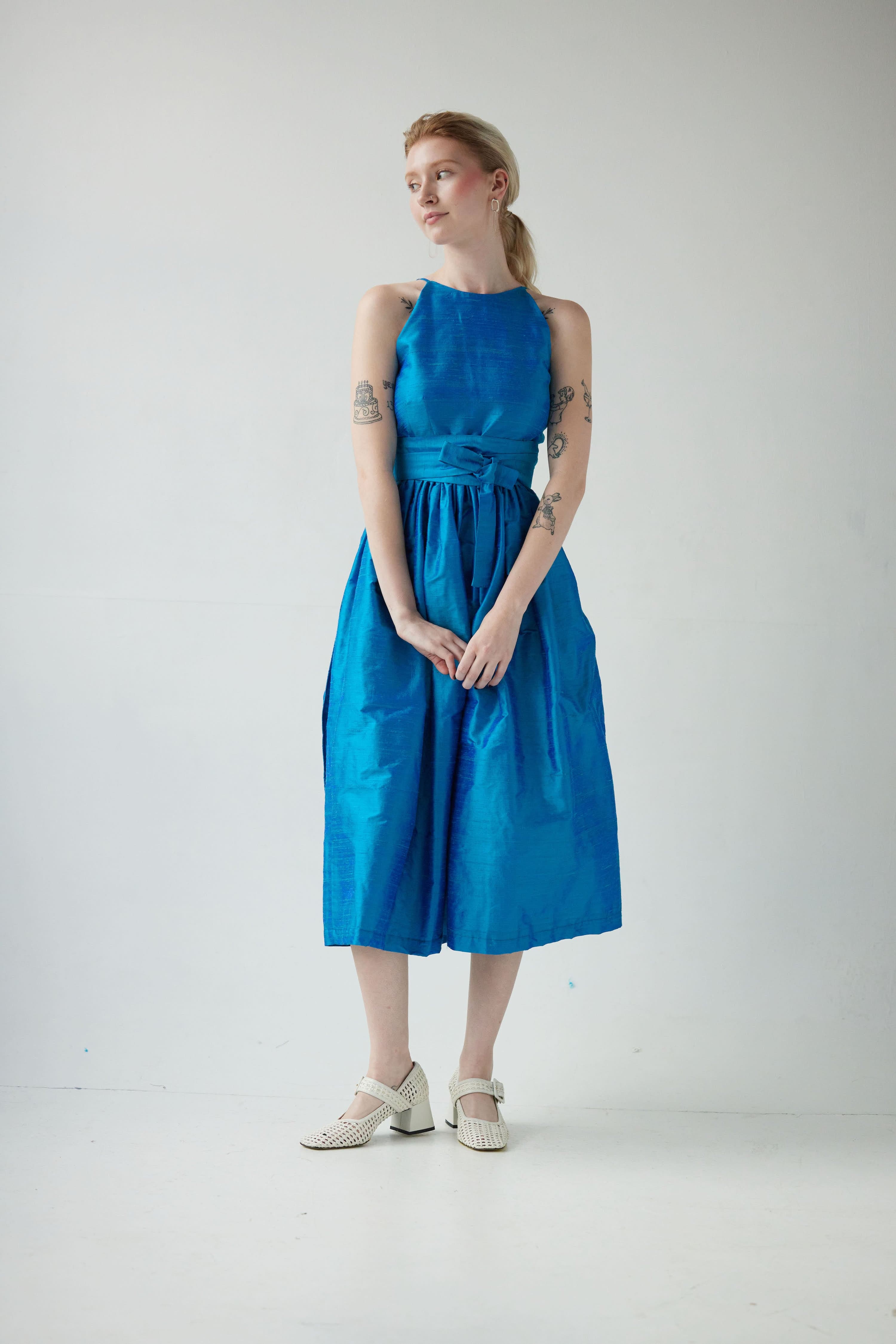 Silk Dupioni Cocktail Dress