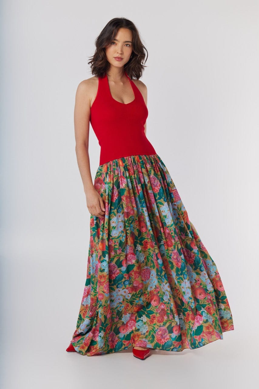 Samia Dress in Pom Floral Cotton Dresses CHRISTINE ALCALAY Pom Floral XS/S