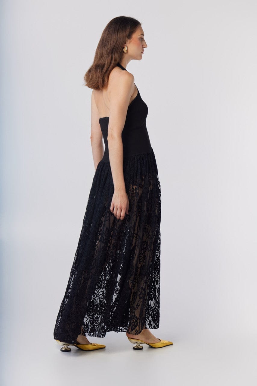 Samia Dress in Black Lace Dresses CHRISTINE ALCALAY