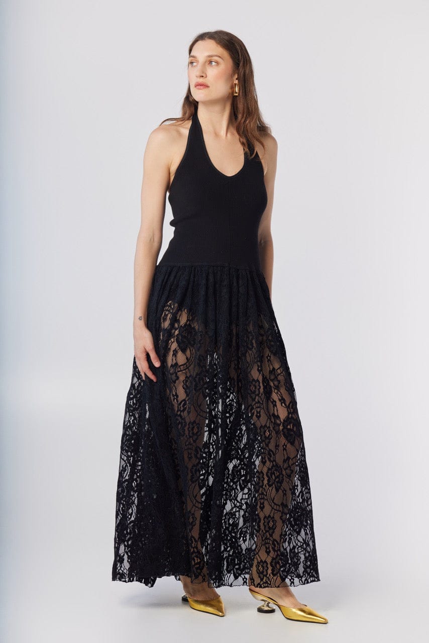 Samia Dress in Black Lace Dresses CHRISTINE ALCALAY