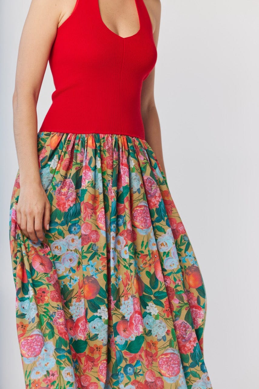 Samia Dress in Pom Floral Cotton Dresses CHRISTINE ALCALAY