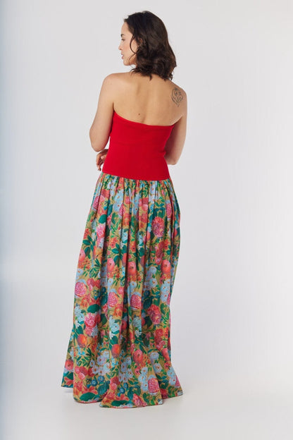 Samia Dress in Pom Floral Cotton Dresses CHRISTINE ALCALAY