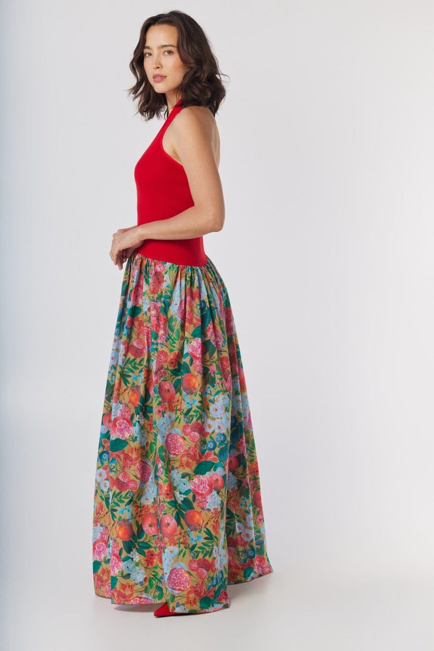 Samia Dress in Pom Floral Cotton Dresses CHRISTINE ALCALAY