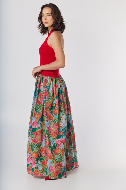 Samia Dress in Pom Floral Cotton Dresses CHRISTINE ALCALAY