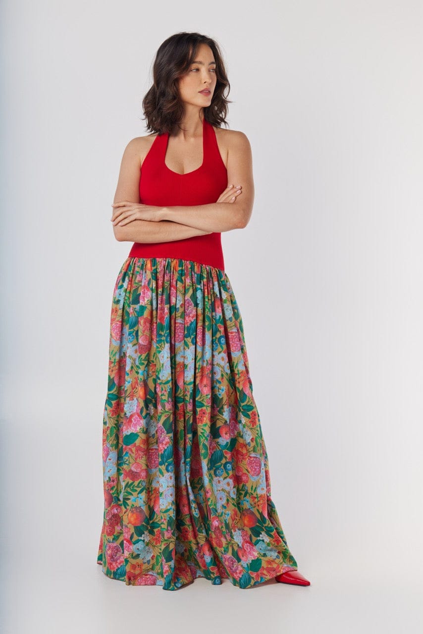 Samia Dress in Pom Floral Cotton Dresses CHRISTINE ALCALAY