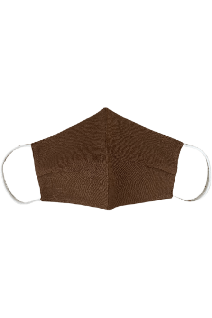 Solid Fabric Masks Fabric Masks CHRISTINE ALCALAY Earth (Linen/Modal Shell) Extra Small 