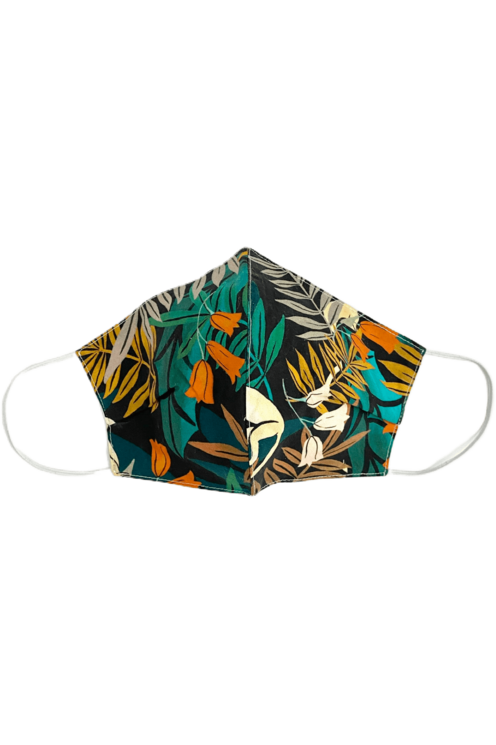 Fabric Masks with Filter Pocket & Nose Wire Fabric Masks CHRISTINE ALCALAY Jungle Extra Small 