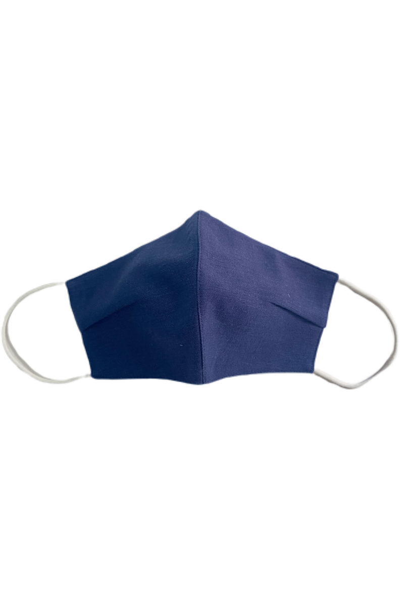 Solid Fabric Masks Fabric Masks CHRISTINE ALCALAY Navy (Linen/Modal Shell) Extra Small 