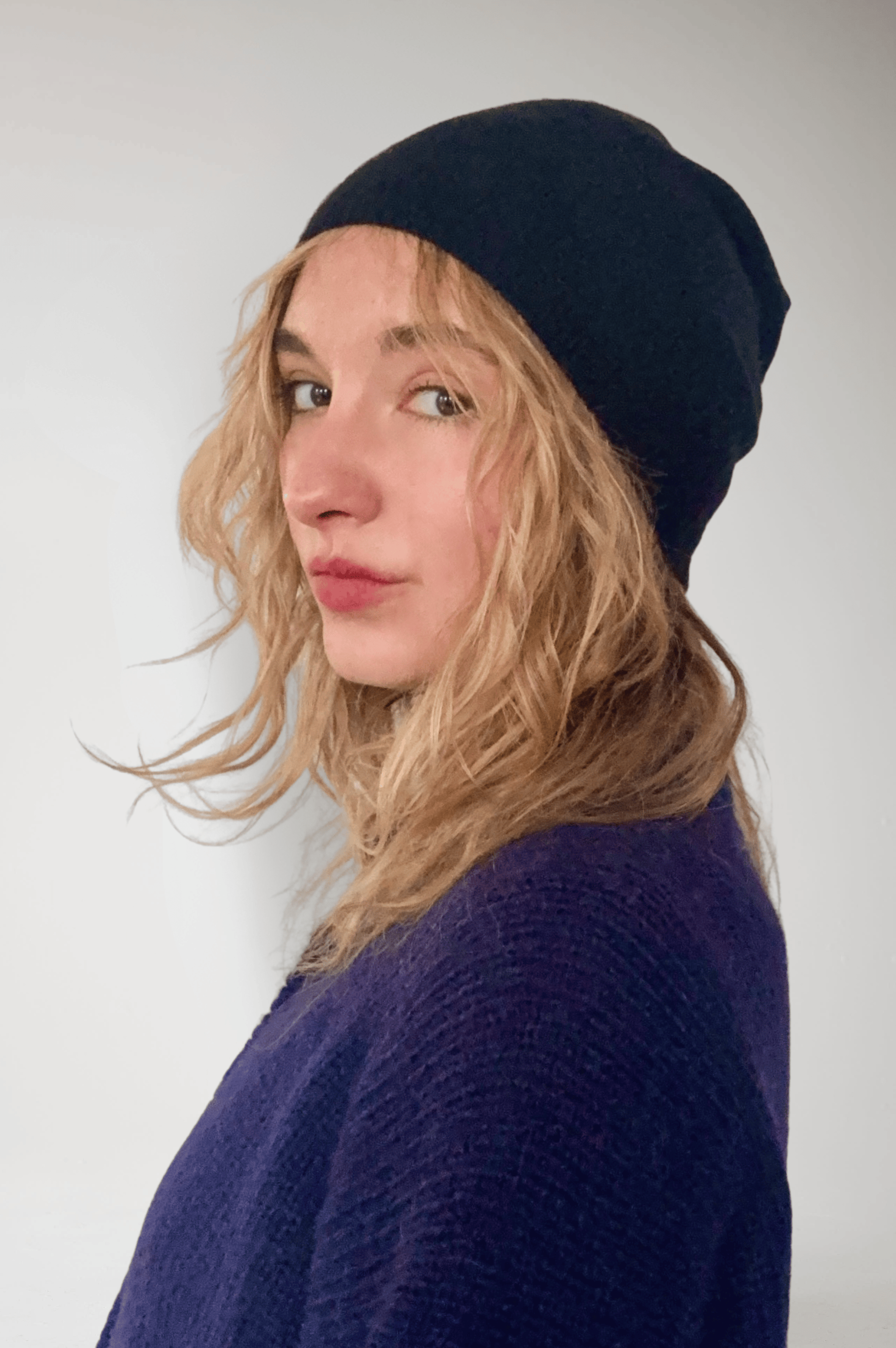 Cashmere Beanie Hats CHRISTINE ALCALAY Black