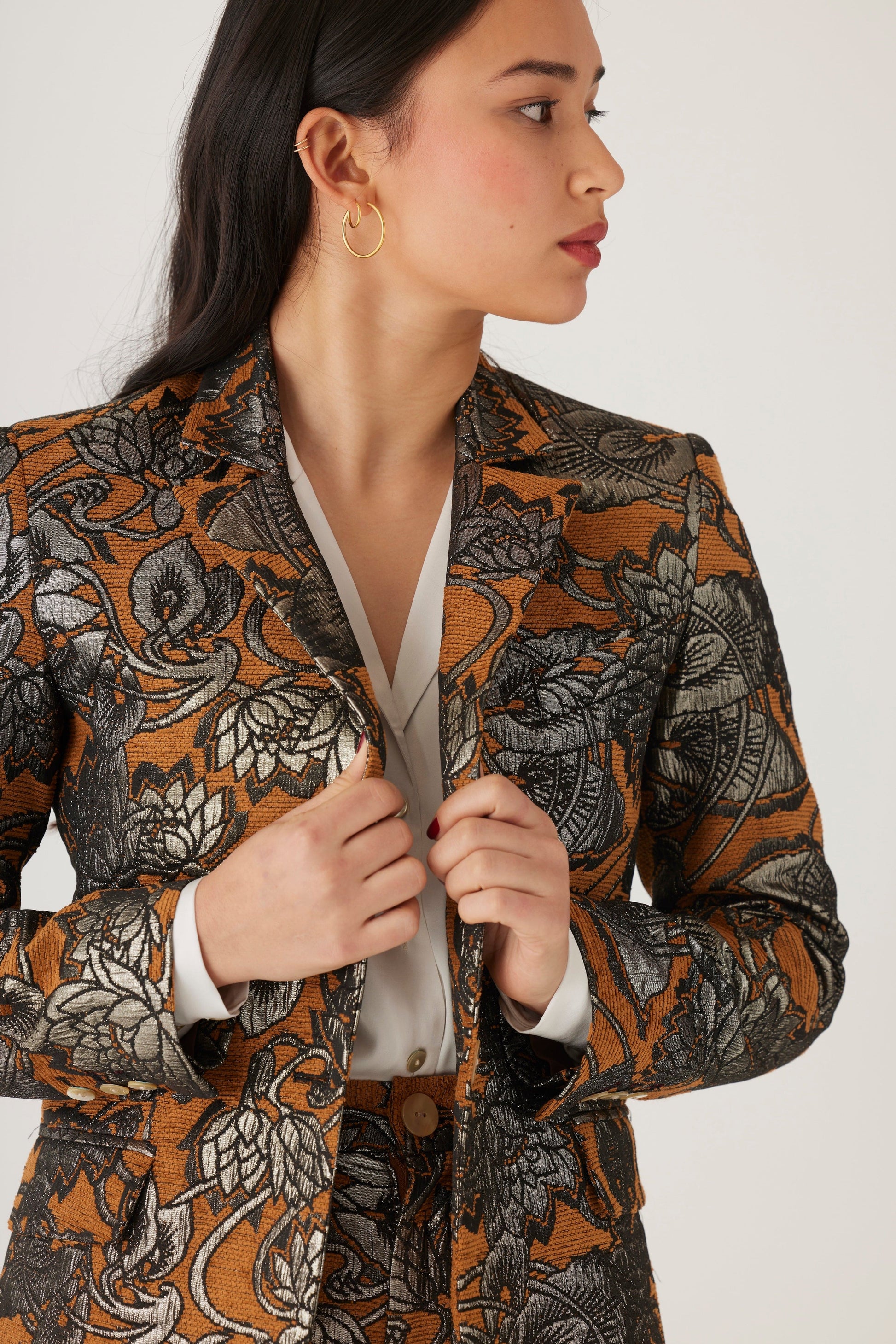 Tilda Brocade Double Pocket Jacket Jackets CHRISTINE ALCALAY   