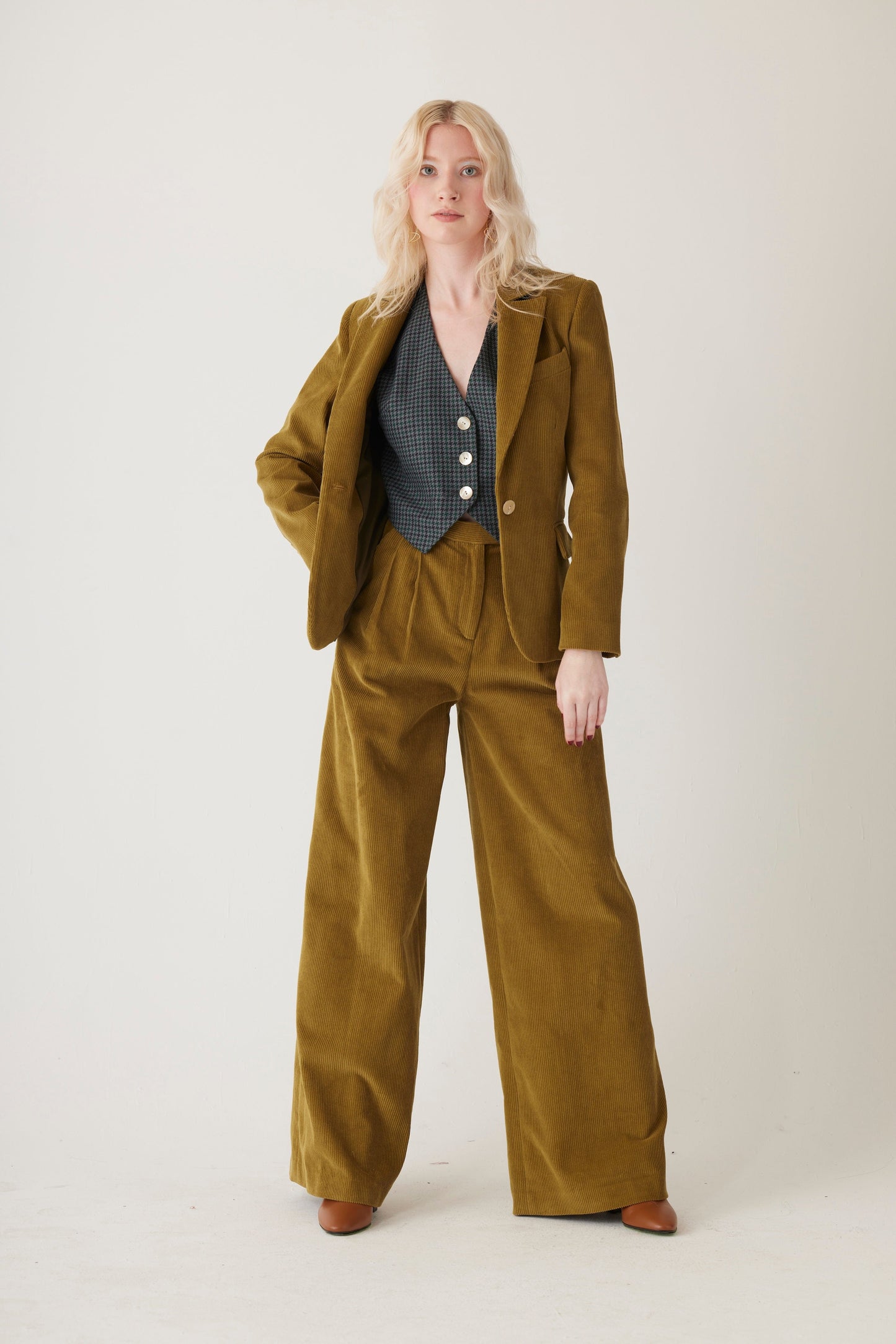 Tilda Blazer in Fine Wale Corduroy Jackets CHRISTINE ALCALAY   