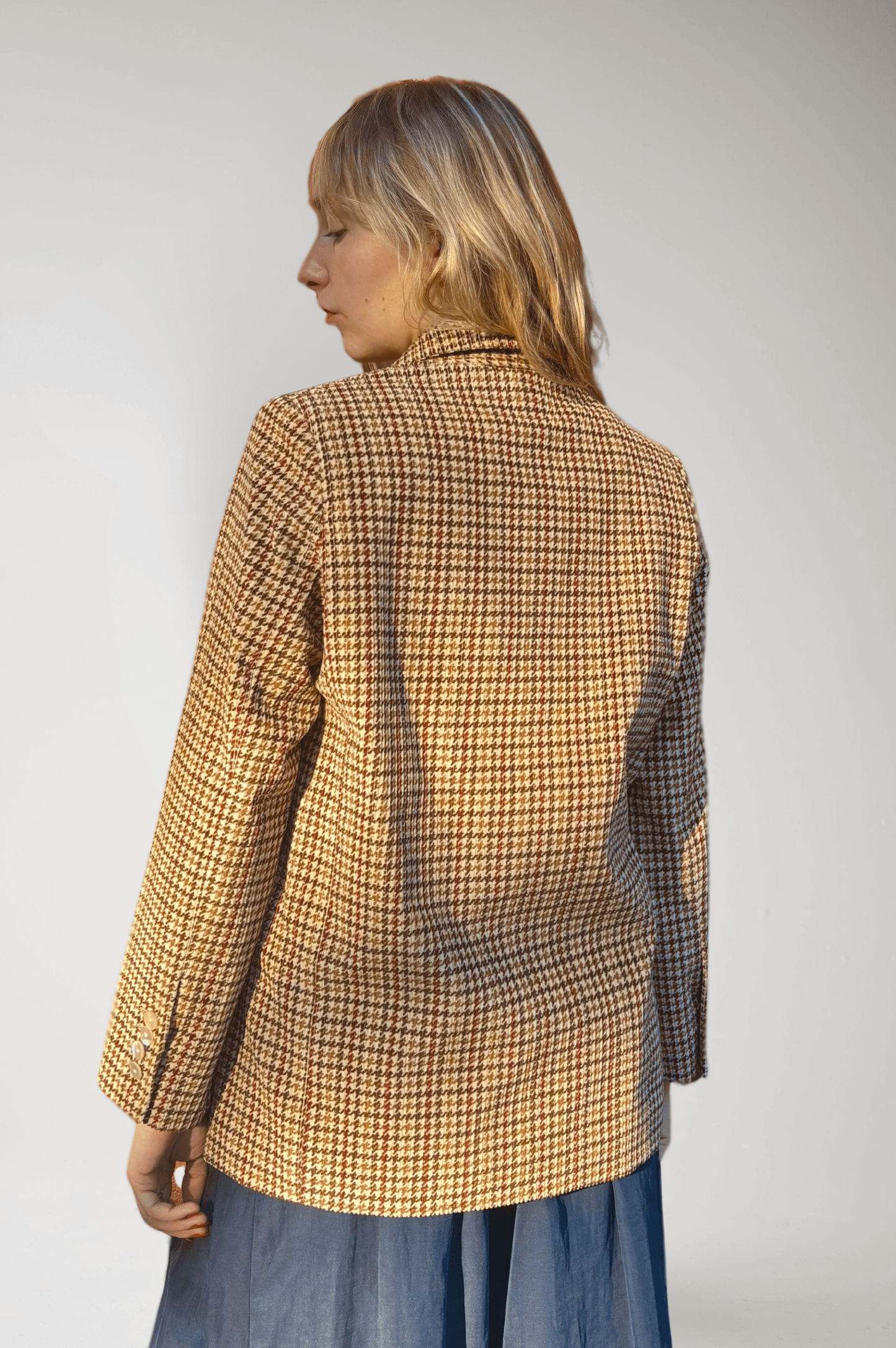 Charlie Jacket in Italian Houndstooth Corduroy Jackets CHRISTINE ALCALAY