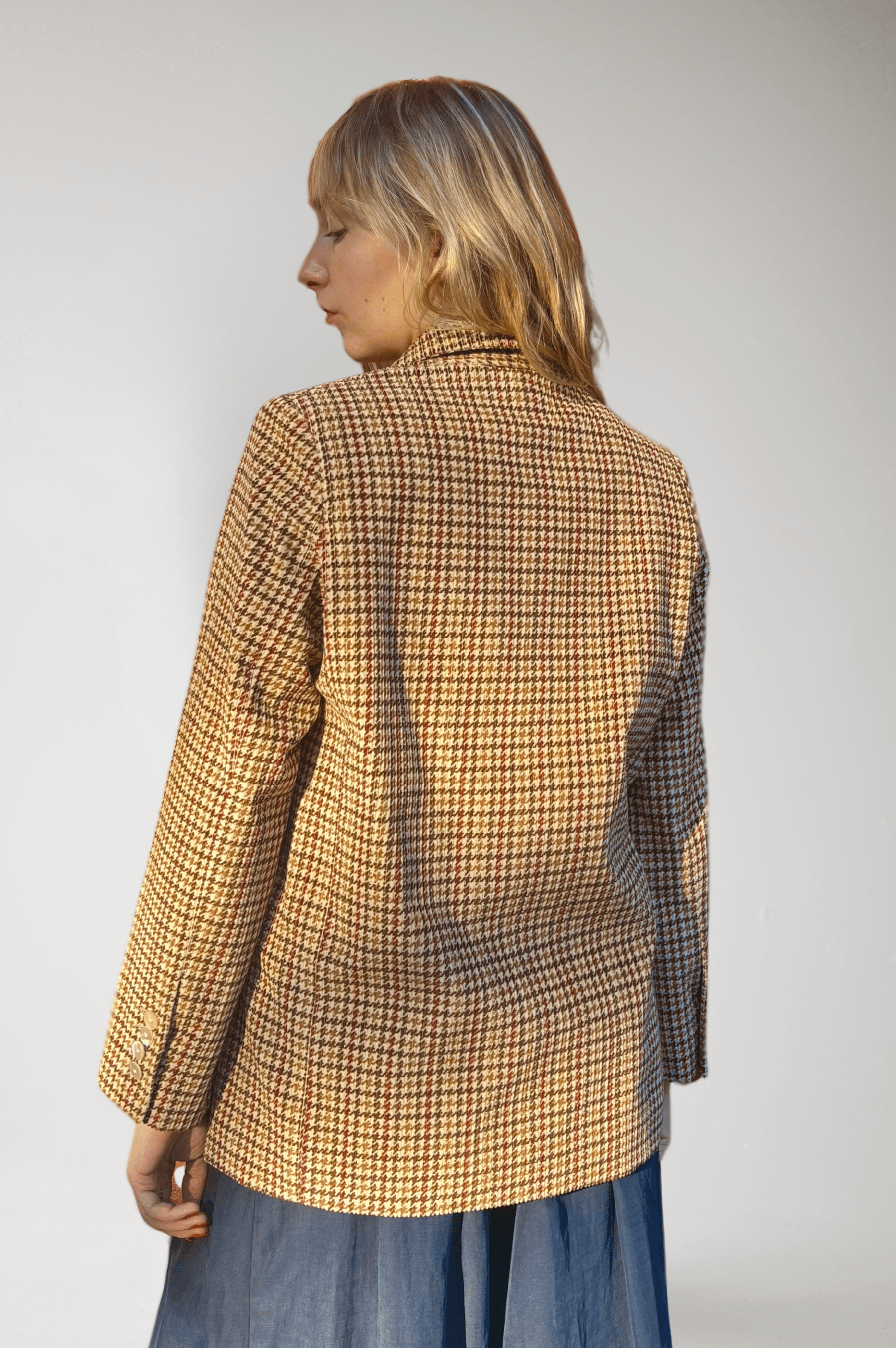 Charlie Jacket in Italian Houndstooth Corduroy Jackets CHRISTINE ALCALAY