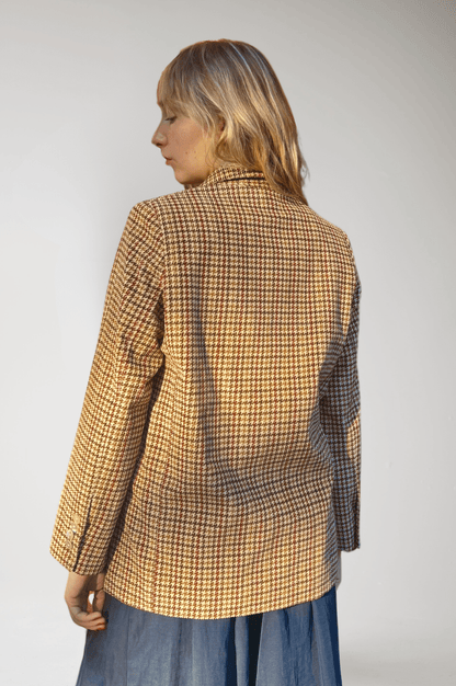 Charlie Jacket in Italian Houndstooth Corduroy Jackets CHRISTINE ALCALAY