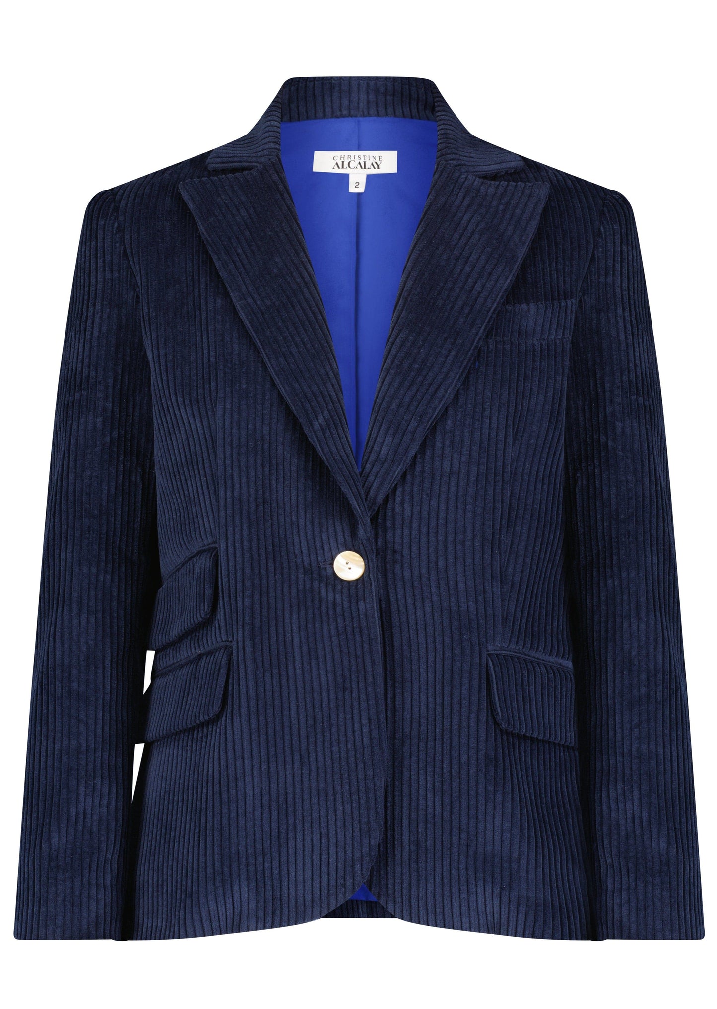 Tilda Jacket in Corduroy Jackets CHRISTINE ALCALAY Navy Corduroy 0